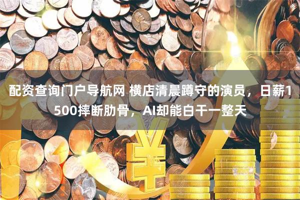 配资查询门户导航网 横店清晨蹲守的演员，日薪1500摔断肋骨，AI却能白干一整天